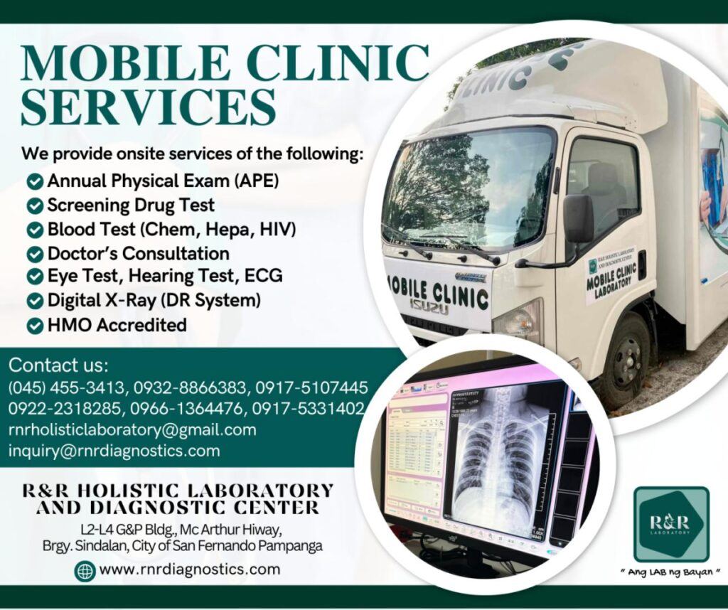 The R&R Laboratory mobile clinic truck